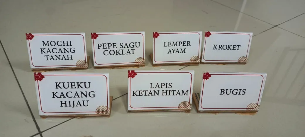 UV‑printed acrylic menu board